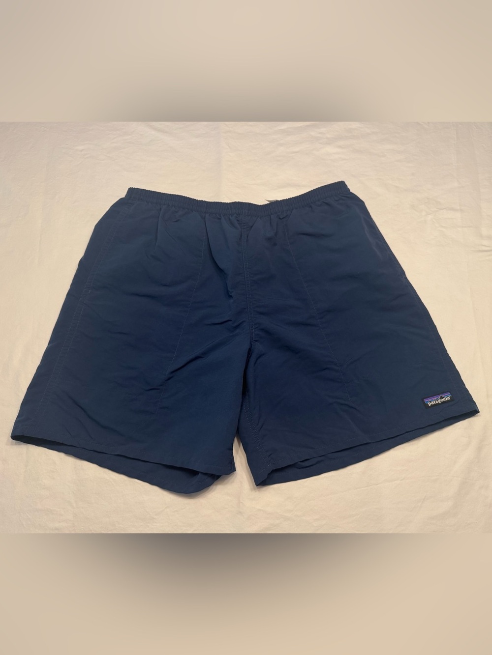 Patagonia Navy Drawstring/Lined Athletic Shorts Size XL EUC